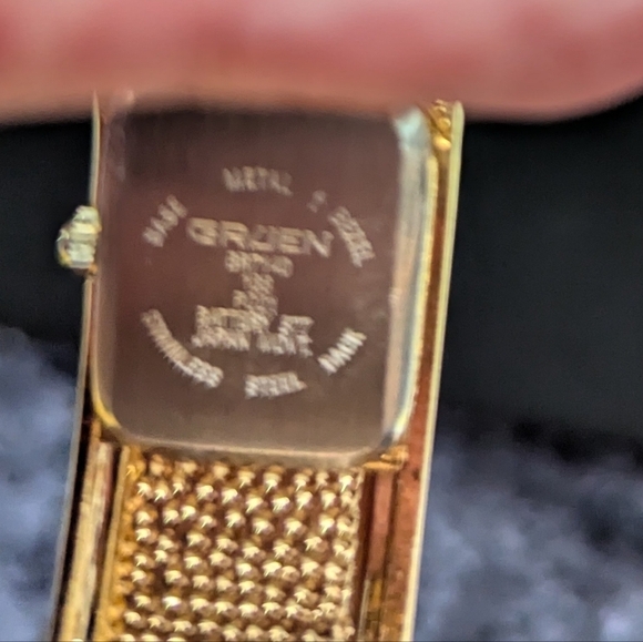 Gruen VTG Bracelet Panther Two Tone Watch GR7140 Stainless Steel Back - UNTESTED - Picture 6 of 9